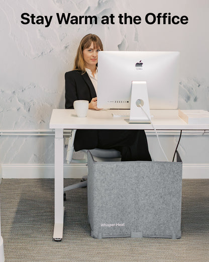 Foldable Space Heater - Silent Radiant Heat - Leg & Foot Warmer with Thermostat (NZ/AU Plug)